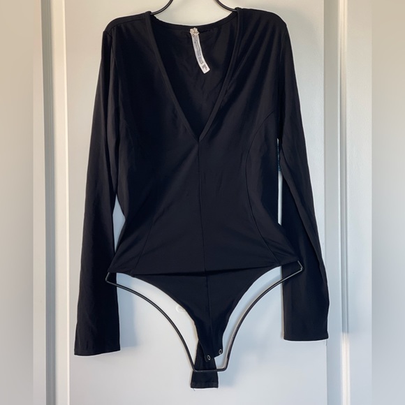 Free People Intimately Super Soft Deep V Bodysuit - Picture 7 of 13